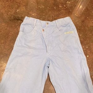 Vintage Rocky Mountain Bareback Sky Blue Jeans, High Rise, 26" W Double Snap NWT